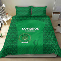 Comoros Football Bedding Set Go Champions Green Les Coelacantes - Wonder Print Shop