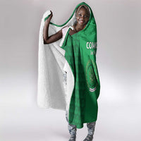 Comoros Football Hooded Blanket Go Champions Green Les Coelacantes - Wonder Print Shop