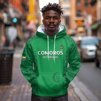 Custom Comoros Football Hoodie Go Champions Green Les Coelacantes - Wonder Print Shop