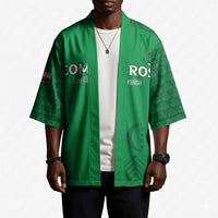 Custom Comoros Football Kimono Go Champions Green Les Coelacantes - Wonder Print Shop