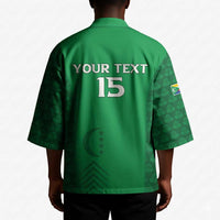 Custom Comoros Football Kimono Go Champions Green Les Coelacantes - Wonder Print Shop