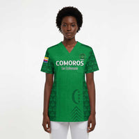 Custom Comoros Football Scrub Top Go Champions Green Les Coelacantes - Wonder Print Shop