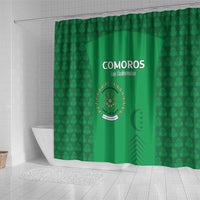 Comoros Football Shower Curtain Go Champions Green Les Coelacantes - Wonder Print Shop