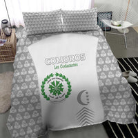 Comoros Football Bedding Set Go Champions White Les Coelacantes - Wonder Print Shop