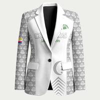 Custom Comoros Football Blazer Go Champions White Les Coelacantes - Wonder Print Shop