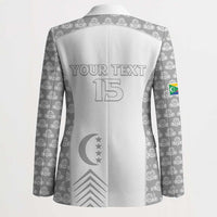 Custom Comoros Football Blazer Go Champions White Les Coelacantes - Wonder Print Shop