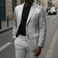 Custom Comoros Football Blazer Go Champions White Les Coelacantes - Wonder Print Shop