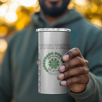 Custom Comoros Football 4 in 1 Can Cooler Tumbler Go Champions White Les Coelacantes - Wonder Print Shop