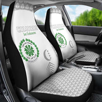 Comoros Football Car Seat Cover Go Champions White Les Coelacantes - Wonder Print Shop
