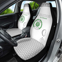 Comoros Football Car Seat Cover Go Champions White Les Coelacantes - Wonder Print Shop