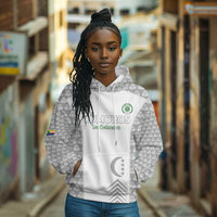Custom Comoros Football Hoodie Go Champions White Les Coelacantes - Wonder Print Shop