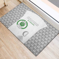 Comoros Football Rubber Doormat Go Champions White Les Coelacantes - Wonder Print Shop