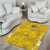Custom Gabon Football Area Rug Go Panthers