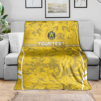 Custom Gabon Football Blanket Go Panthers