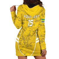 Custom Gabon Football Hoodie Dress Go Panthers