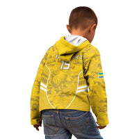 Custom Gabon Football Kid Hoodie Go Panthers