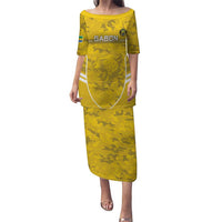 Custom Gabon Football Puletasi Go Panthers