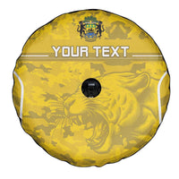 Custom Gabon Football Spare Tire Cover Go Panthers - Wonder Print Shop
