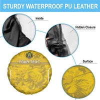 Custom Gabon Football Spare Tire Cover Go Panthers - Wonder Print Shop