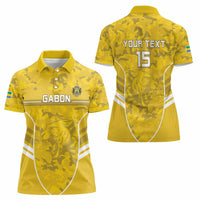 Custom Gabon Football Women Polo Shirt Go Panthers - Wonder Print Shop