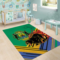 Gabon Black Panther Area Rug Coat Of Arms