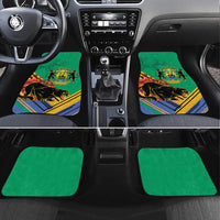 Gabon Black Panther Car Mats Coat Of Arms