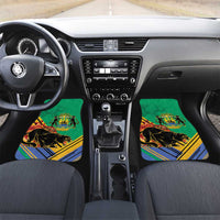 Gabon Black Panther Car Mats Coat Of Arms
