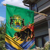 Gabon Black Panther Garden Flag Coat Of Arms