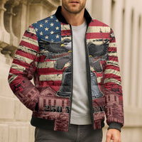 Liberty Bell 250 Years Bomber Puffer Jacket United States of America