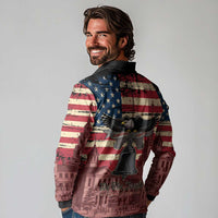 Liberty Bell 250 Years Long Sleeve Polo Shirt United States of America