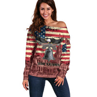 Liberty Bell 250 Years Off Shoulder Sweater United States of America