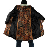 African Tribal Heritage Cloak Earth Tone Pattern