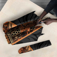 African Tribal Heritage Umbrella Earth Tone Pattern