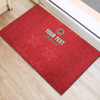 Custom Morocco Football Rubber Doormat Dima Maghrib