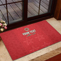Custom Morocco Football Rubber Doormat Dima Maghrib