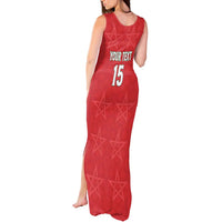 Custom Morocco Football Tank Maxi Dress Dima Maghrib