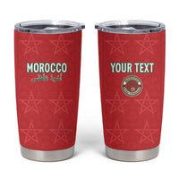 Custom Morocco Football Tumbler Cup Dima Maghrib