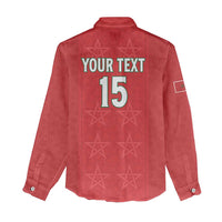 Custom Morocco Football Women Casual Shirt Dima Maghrib