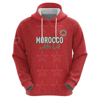 Custom Morocco Football Zip Hoodie Dima Maghrib
