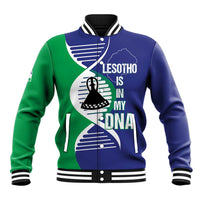 Lesotho Is In My DNA Baseball Jacket Lesotho Map and Coat Of Arms