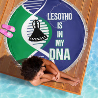 Lesotho Is In My DNA Beach Blanket Lesotho Map and Coat Of Arms