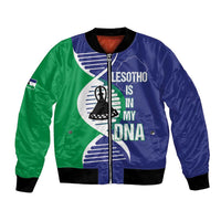 Lesotho Is In My DNA Bomber Jacket Lesotho Map and Coat Of Arms