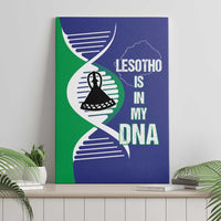Lesotho Is In My DNA Canvas Wall Art Lesotho Map and Coat Of Arms