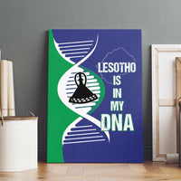 Lesotho Is In My DNA Canvas Wall Art Lesotho Map and Coat Of Arms