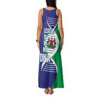Lesotho Is In My DNA Family Matching Tank Maxi Dress and Hawaiian Shirt Lesotho Map and Coat Of Arms