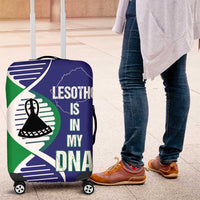 Lesotho Is In My DNA Luggage Cover Lesotho Map and Coat Of Arms