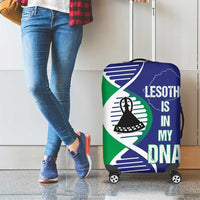 Lesotho Is In My DNA Luggage Cover Lesotho Map and Coat Of Arms
