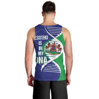 Lesotho Is In My DNA Men Tank Top Lesotho Map and Coat Of Arms