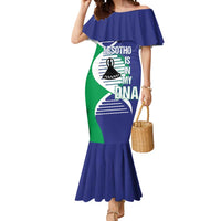 Lesotho Is In My DNA Mermaid Dress Lesotho Map and Coat Of Arms