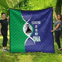Lesotho Is In My DNA Quilt Lesotho Map and Coat Of Arms